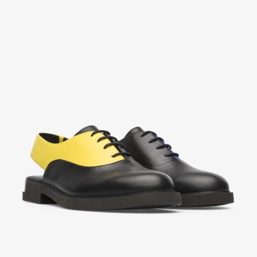 Camper Twins Formal Shoes Black / Blue / Yellow - Womens Singapore HDYNND-455